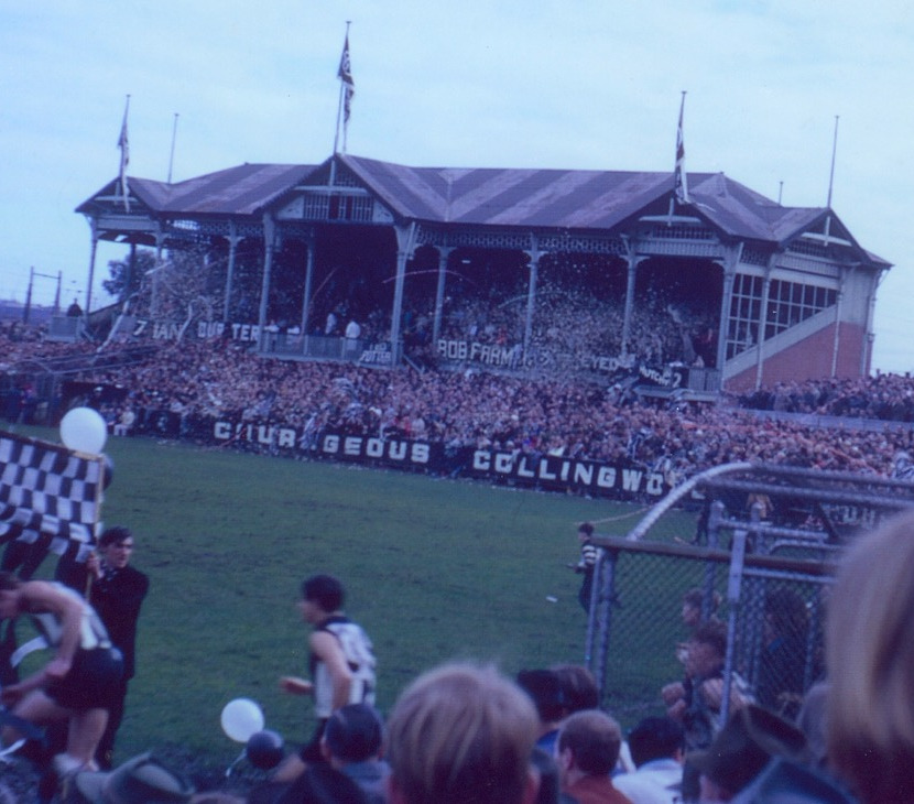 The 1909 grandstand in all its glory in 1965
